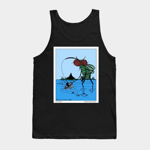 Fly Fishing Funny Fisherman Novelty Gift Tank Top by Airbrush World